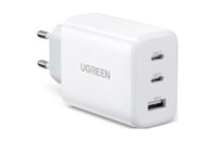 Зарядное устройство Ugreen 3xUSB 65W (2xType-C+USB QC3.0) Fast Charger White CD275 (90496)