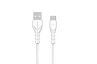 Дата кабель USB 2.0 AM to Type-C 3A white Proda (PD-B47a-WHT)