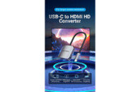 Переходник USB3.1 Type-C to HDMI (F) 4K 30HZ 0.15m Vention (TDEHB)