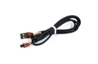 Дата кабель USB 2.0 AM to Micro 5P 1.0m black Dengos (NTK-M-SET-BLACK)