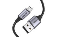Дата кабель USB 2.0 AM to Micro 5P 1.5m US290 Silver Ugreen (US290/60152)