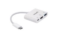 Концентратор Intracom USB3.1 Type-C to HDMI/USB 3.0/PD 60W 4-in-1 White Manhattan (152945)