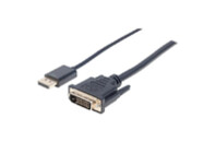 Кабель мультимедийный DisplayPort M to DVI-D 25 M 3.0m Manhattan Intracom (152136)