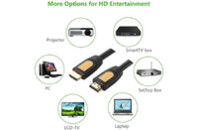 Кабель мультимедийный HDMI to HDMI 5.0m V1.4 HD101 Ugreen (10167)