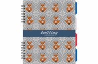 Блокнот Optima Knitting, B5 с разделителями 120 листов, клетка (O20356-12)