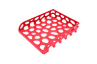 Лоток для бумаг Optima горизонтальный пластик, красный (O36341)