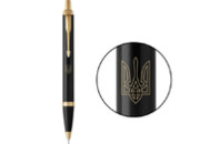 Ручка шариковая Parker IM 17 UKRAINE Black GT BP Трезубец прозрачный (22032_T010y)