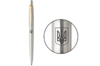 Ручка шариковая Parker JOTTER 17 UKRAINE SS GT BP Герб Украины (16032_T005b)