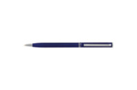 Ручка шариковая Cabinet Canoe Синяя, корпус синий с серебристым (O15964-02)