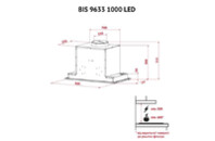Вытяжка кухонная Perfelli BIS 9633 I 1000 LED