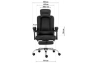 Офисное кресло GT Racer X-8002 Black