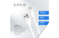 Дата кабель USB 2.0 AM to Type-C 1.2m PwrX 30W ACCLAB (1283126559532)
