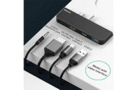 Концентратор Baseus USB3.1 Type-C+3.5mm toHDMI/USB 3.0/Type-C/3.5mm forSurfaceGo (CAHUB-FT01)