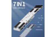 Концентратор Choetech USB-C 7-in-1 (HUB-M43-SL)