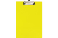 Клипборд-папка Economix A4 с прижимом и подвесом, пластик, желтый (E30156-85)