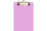Клипборд-папка Economix A5 с прижимом и подвесом, пластик, розовый (E30157-89)