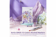 Художественный маркер Arrtx спиртовые Oros ASM-03-ACS1-02 12 цветов (LC302789)