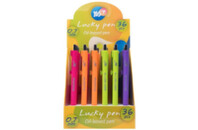 Ручка шариковая Yes Lucky Pen автоматическая 0,7 мм синяя (411967)