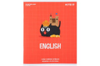 Тетрадь Kite предметная Cat 48 листов, линия, английский язык (K23-240-18)