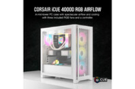 Корпус Corsair iCUE 4000D RGB Airflow White (CC-9011241-WW)
