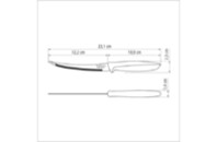 Кухонный нож Tramontina Plenus Light Grey Tomato 127 мм (23428/135)