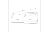 Кухонный нож Tramontina Plenus Light Grey Сікач 127 мм (23430/135)