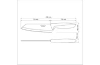 Кухонный нож Tramontina Plenus Black 152 мм (23443/106)