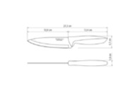 Кухонный нож Tramontina Plenus Light Grey Chef 152 мм (23426/136)