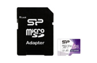 Карта памяти Silicon Power 128Gb microSDXC U3 A1 V30 Superior Color 100R/80W + adapter (SP128GBSTXDU3V20AB)
