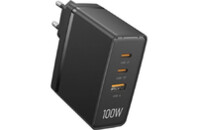 Зарядное устройство Vention 3xUSB 100W GaN (2хUSB-C+USB-A) black (FEGB0-EU)