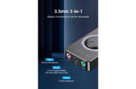 Звуковая плата Vention Audio USB 3х3,5mm jack 0.15m Volume Control (CDRBB)