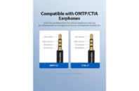 Звуковая плата Vention Audio USB 1х3,5mm jack 4pin Metal (OMTP-CTIA) (CDLH0)