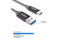 Дата кабель USB 3.0 AM to Type-C 1.0m 2.4A Choetech (AC0007)