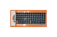 Наклейка на клавиатуру BestKey непрозрачная чорная, 77, голубой (BK131377)