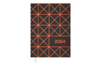 Еженедельник Buromax датированный 2024 LINEA A5 оранжевый (BM.2151-11)