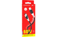 Дата кабель USB-C to USB-C 1.0m BX79 3A Black BOROFONE (BX79CCB)