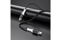 Дата кабель USB-C to USB-C 1.0m BX79 3A Black BOROFONE (BX79CCB)