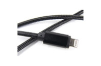 Дата кабель USB 2.0 AM to Lightning 0.2m black Dengos (NTK-L-SHRT-BLACK)