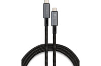 Дата кабель USB4 Type-C to Type-C 0.8m 240W 40GBps 8K60Hz Nylon Vinga (VCPDCU4)