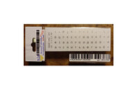 Наклейка на клавиатуру BestKey миниатюрная прозрачная, 56, серебряный (BKm3STr)