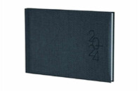 Еженедельник Brunnen датированный 2024 карманный Tweed Серый A6 72 листа (73-755 32 804)