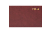 Еженедельник Brunnen датированный 2024 карманный Miradur Бордовый A6 72 листа (73-755 60 294)