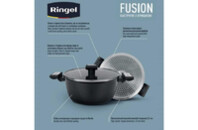 Кастрюля Ringel Fusion Black 4 л із кришкою (RG-2145-24)