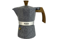 Гейзерная кофеварка Magio Сіра 3 порції 150 мл (MG-1010)