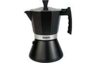 Гейзерная кофеварка Magio Чорна 9 порцій 450 мл (MG-1006)