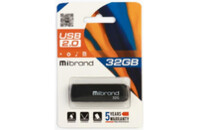 USB флеш накопитель Mibrand 32GB Mink Black USB 2.0 (MI2.0/MI32P4B)