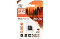 Карта памяти Mibrand 32GB microSD class 10 UHS-I U3 (MICDHU3/32GB)