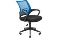 Офисное кресло Richman Спайдер Ю Пластик Пиастра Сетка черная + синяя (ADD0003024)