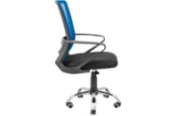 Офисное кресло Richman Робин Хром Пиастра Сетка черная + синяя (ADD0003027)