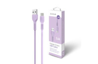 Дата кабель USB 2.0 AM to Type-C 1.2m AL-CBCOLOR-T1BK Purple ACCLAB (1283126518270)